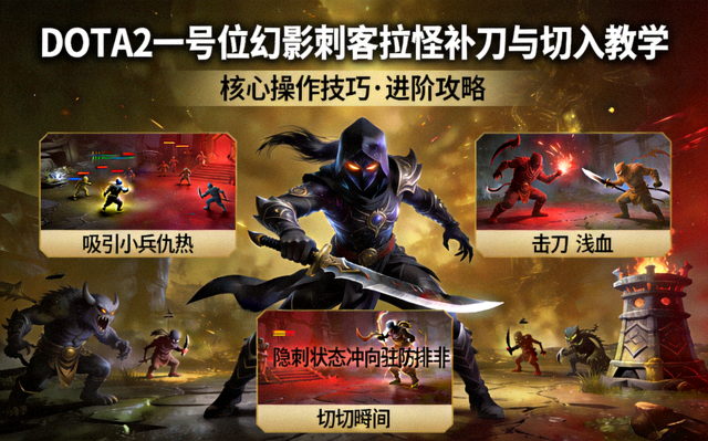 DOTA2一号位幻影刺客拉怪补刀与切入教学封面图