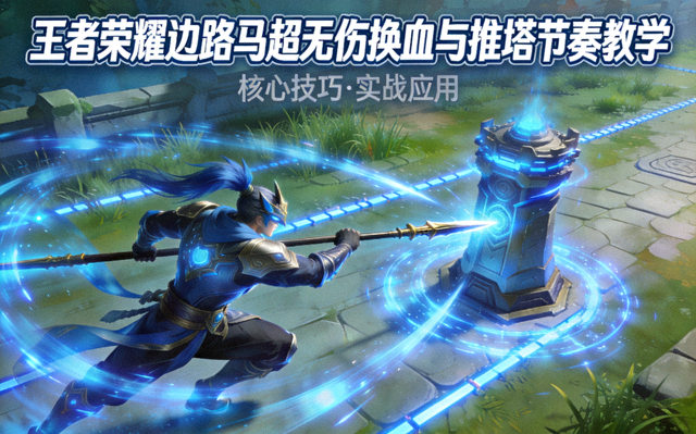 王者荣耀边路马超无伤换血与推塔节奏教学封面图