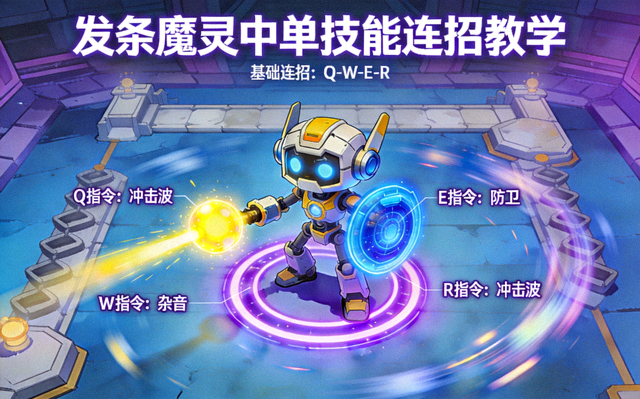 英雄联盟中单发条魔灵技能连招动态教学封面图